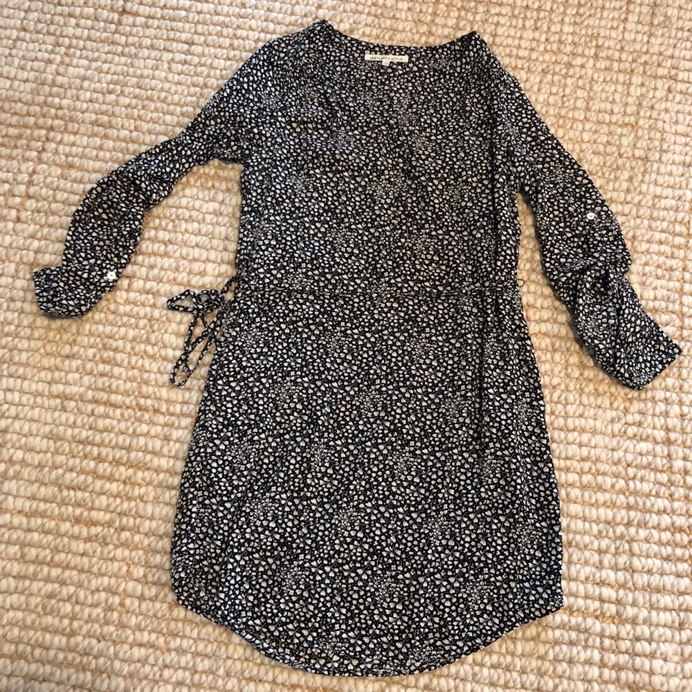 Print Shirtdress with Tie Waist